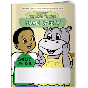 Home Safety with Harriet the Hippo Coloring Book