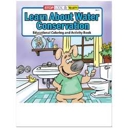 Stock Coloring Book - Learn About Water Conversation 