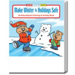 Stock Coloring Book - Make Winter and Holidays Safe 