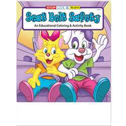 Stock Coloring Book - Seat Belt Safety 