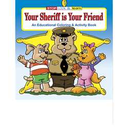 Stock Coloring Book - Your Sheriff Is Your Friend 