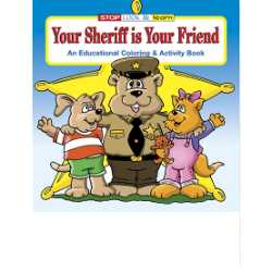 Stock Coloring Book - Your Sheriff Is Your Friend 