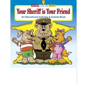Stock Coloring Book - Your Sheriff Is Your Friend 