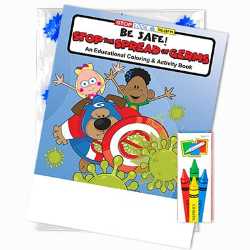 Stock Fun Pack - Be Safe: Stop the Spread of Germs   Safety, flu, cough, sneezing, Covid-19, common cold, firefighting, fire safety product, fire prevention product, firefighting coloring book, firefighting activity book, fire safety coloring book, fire safety activity book, fire prevention coloring book, fire prevention activity book