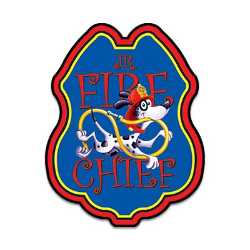 Jr FC Blue Dalmatian Plastic Clip-On Badge 