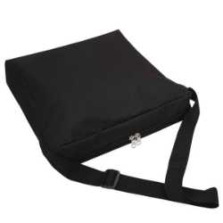 Black Table Throw Messenger Bag