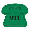 Telephone EZ Gripper Jar Opener telephone jar opener, EZ-gripper jar opener, 911 awareness giveaway, fire department promotional items, police community outreach products, EMS safety handouts, non-slip jar opener