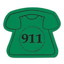 Telephone EZ Gripper Jar Opener telephone jar opener, EZ-gripper jar opener, 911 awareness giveaway, fire department promotional items, police community outreach products, EMS safety handouts, non-slip jar opener