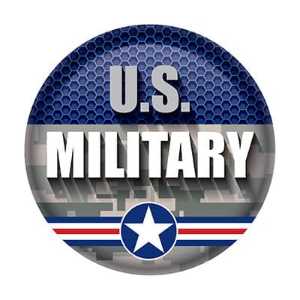 US Military Button buttons, support buttons, military, thank you miltary, 