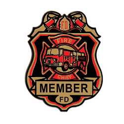 Fire Chief Plastic Badge fire chief badge, plastic fire badge, firefighter badge, plastic firefighter badge, kids firefighter badge