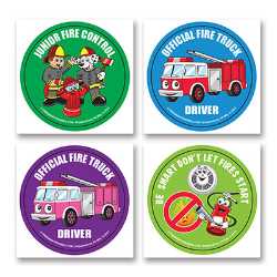 Fire Safety Fun Stickers - Junior Fire Control firefighting, fire safety product, fire prevention, fire safety stickers, fire prevention stickers, junior fire control stickers, fire control stickers