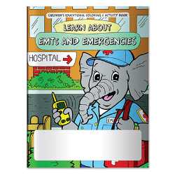 Stock Coloring Book - Learn About EMTs and Emergencies - English Version  firefighting, fire safety product, fire prevention product, firefighting coloring book, firefighting activity book, fire safety coloring book, fire safety activity book, fire prevention coloring book, fire prevention activity book