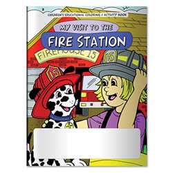 Stock Coloring Book - My Visit to the Fire Station firefighting, fire safety product, fire prevention product, firefighting coloring book, firefighting activity book, fire safety coloring book, fire safety activity book, fire prevention coloring book, fire prevention activity book