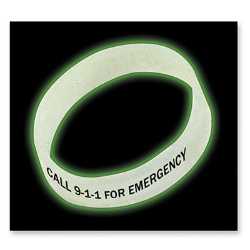 Glow In The Dark Bracelet - Youth Size firefighting, fire safety product, fire prevention, fire safety bracelet, glow in the dark bracelet, custom bracelet, firefighting bracelet
