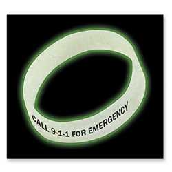 Glow In The Dark Bracelet - Youth Size; 25 Character Limit, Including Spaces firefighting, fire safety product, fire prevention, fire safety bracelet, glow in the dark bracelet, custom bracelet, firefighting bracelet