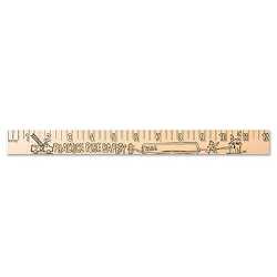 Fire Safety "U" Color Ruler - Custom Imprint firefighting, fire safety product, fire prevention, fire safety ruler, firefighting ruler, fire prevention ruler, fire safety school supplies, firefighting school supplies, custom ruler