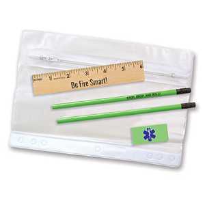 School Kit - Custom Imprinted firefighting, fire safety product, fire prevention, custom imprinted school kit, fire safety school kit, school kit