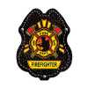 Firefighter Plastic Clip-On Badge fire fighting, fire safety product, fire prevention, plastic fire badge, fire fighting badge