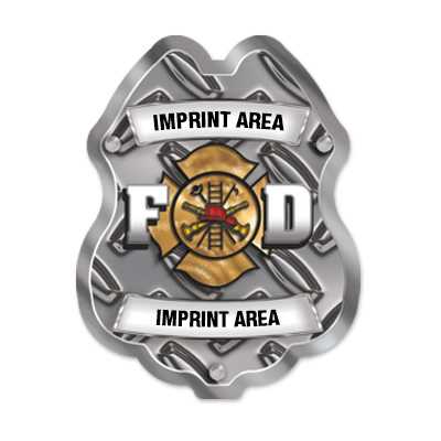 IS21 - Imprinted Maltese Diamond Sticker Badge
