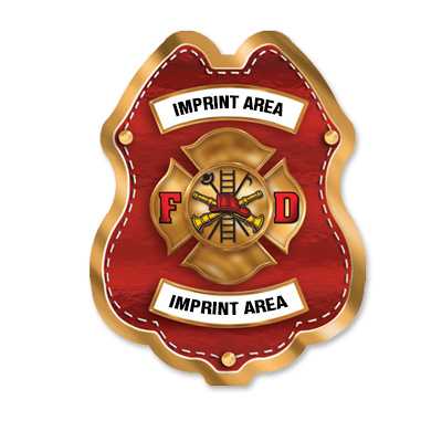 IS5 - Imprinted Wood Maltese Cross Sticker Badge