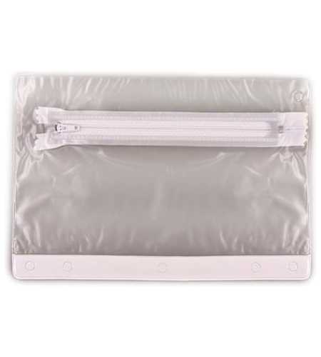 Clear with White Trim